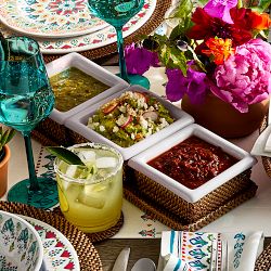 Nito Condiment Caddy with Ceramic Inserts