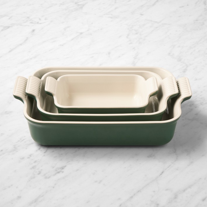 Le Creuset Heritage Rectangular Dishes Set of 3 | Williams Sonoma