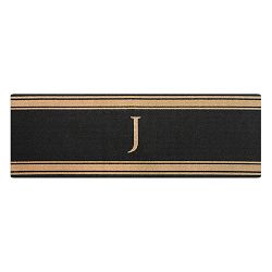 Neighburly Initial Stripes Indoor/Outdoor Monogram Doormat
