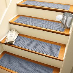 Waterhog Diamonds Commercial Grade Indoor/Outdoor Stair Treads, Set of 4