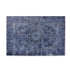 Williams Sonoma Faux Knotted Rug Comfort Mat, Blue