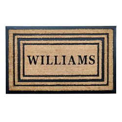 Williams Sonoma Triple Picture Frame Doormat, 22x36
