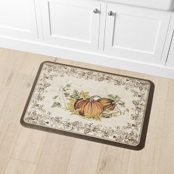 Plymouth Pumpkin Cushioned Kitchen Mat