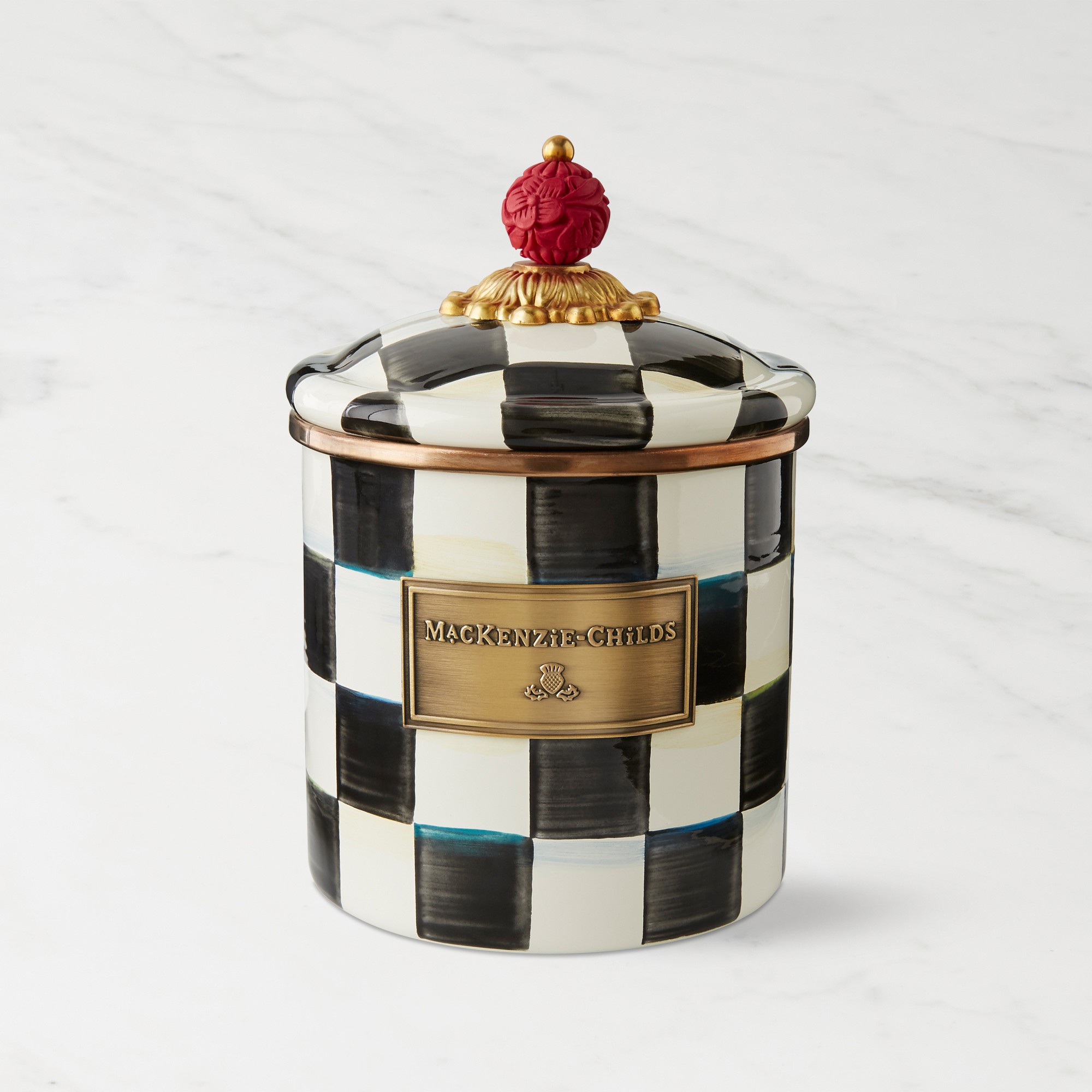 MacKenzie-Childs Courtly Check Canister | Kitchen Counter