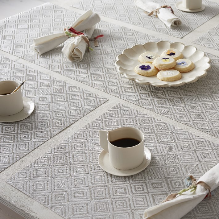 Chilewich　4枚 Grey Panel Grey Chilewich Mosaic Placemat | Williams Sonoma