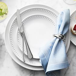 Pillivuyt Beaded Coupe Bread &amp; Butter Plates