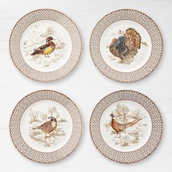 Plymouth Gate Mixed Salad Plates, Set of 4