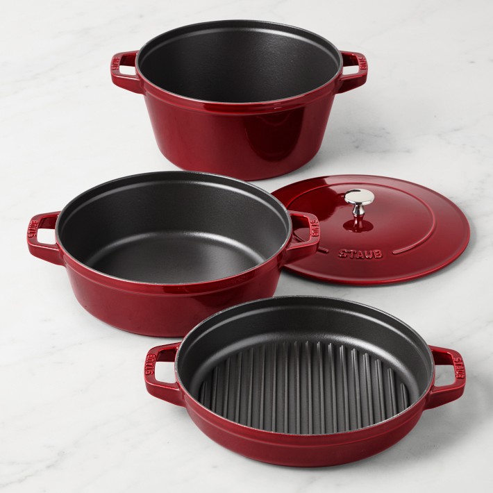 Staub Enameled Cast Iron Stackable Cookware Set | Williams Sonoma