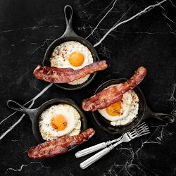 Lodge Classic Seasoned Cast Iron Skillets, 6 1/2", Set of 4