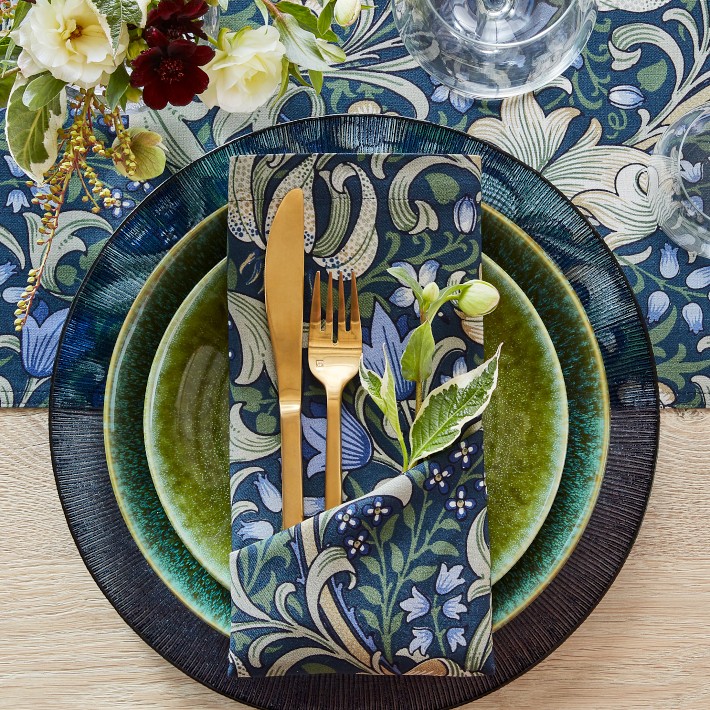 Morris & Co. Golden Lily Napkins, Set of 4 | Williams Sonoma
