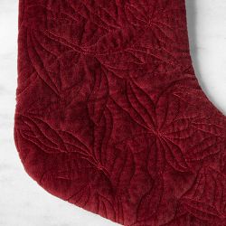Quilted Velvet Stocking