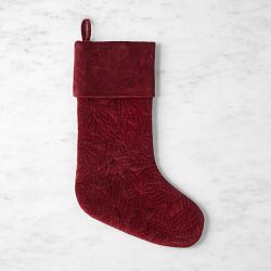 Quilted Velvet Stocking