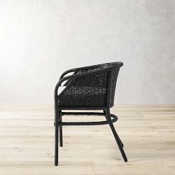 Topanga Dining Armchair, Black