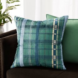 Plaid Jacquard Pillow Cover