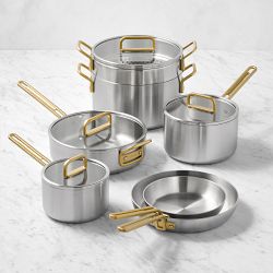GreenPan™ Stanley Tucci™ Stainless-Steel 11-Piece Cookware Set