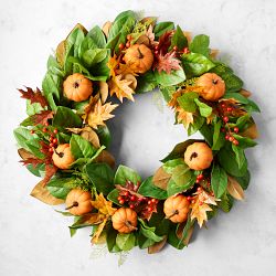 Williams Sonoma Pumpkin Wreath & Garland - Thumbnail 3