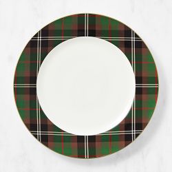 Green Tartan Chargers, Set of 4
