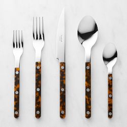 Sabre Bistrot 5-Piece Flatware Set, Tortoise