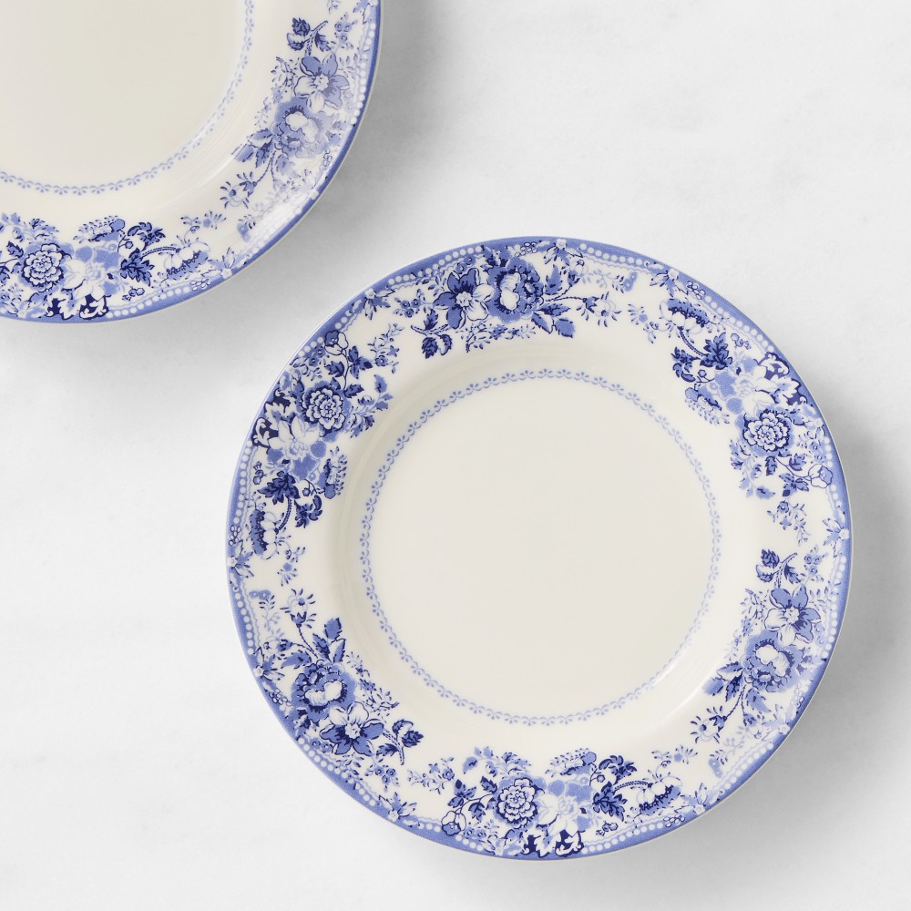 English Floral Appetizer Plates - Set of 4