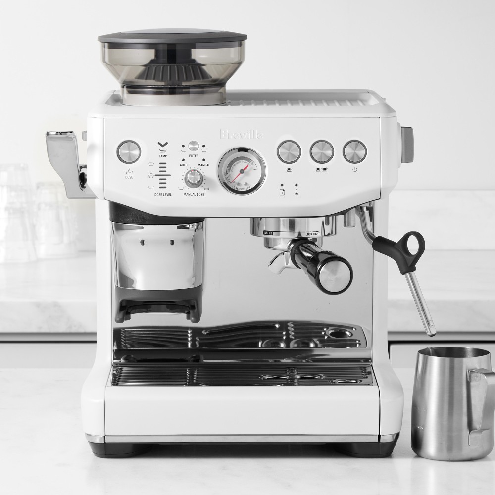 Breville Barista Express® Impress Espresso Machine - Sea Salt