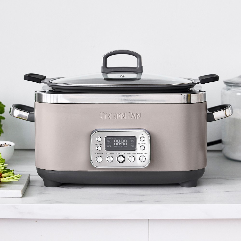GreenPan™ Elite Slow Cooker, 6-qt - Clay