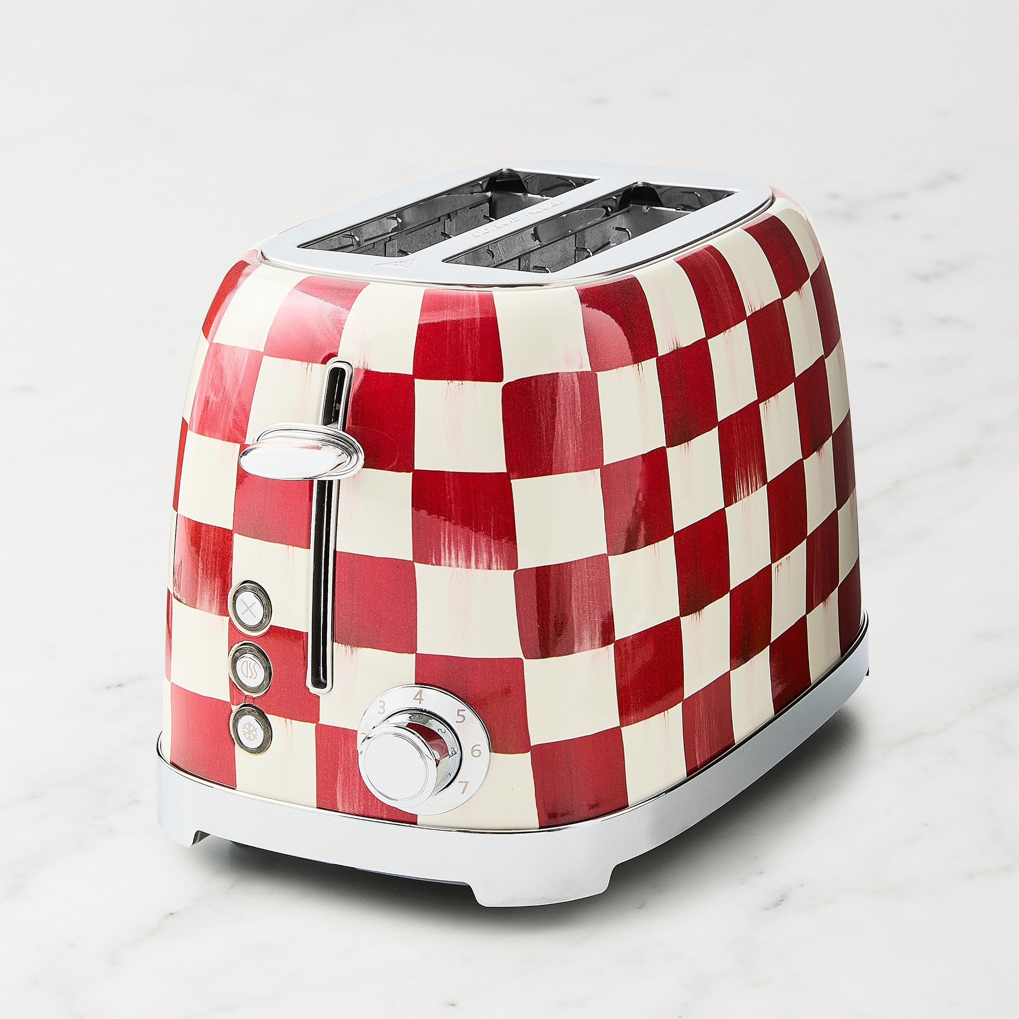 MacKenzie-Childs Cherry Check 2-Slice Toaster Simolary simolary.com