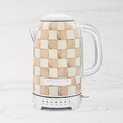 MacKenzie-Childs Electric Kettle, Mocha Check