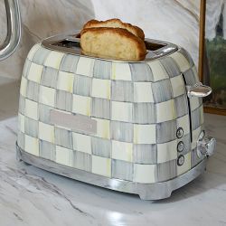 MacKenzie-Childs Sterling Check 2-Slice Toaster