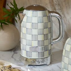 MacKenzie-Childs Sterling Check Electric Kettle