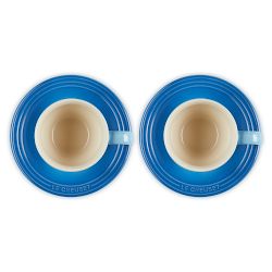 Le Creuset Cappuccino Cups &amp; Saucers, Set of 2