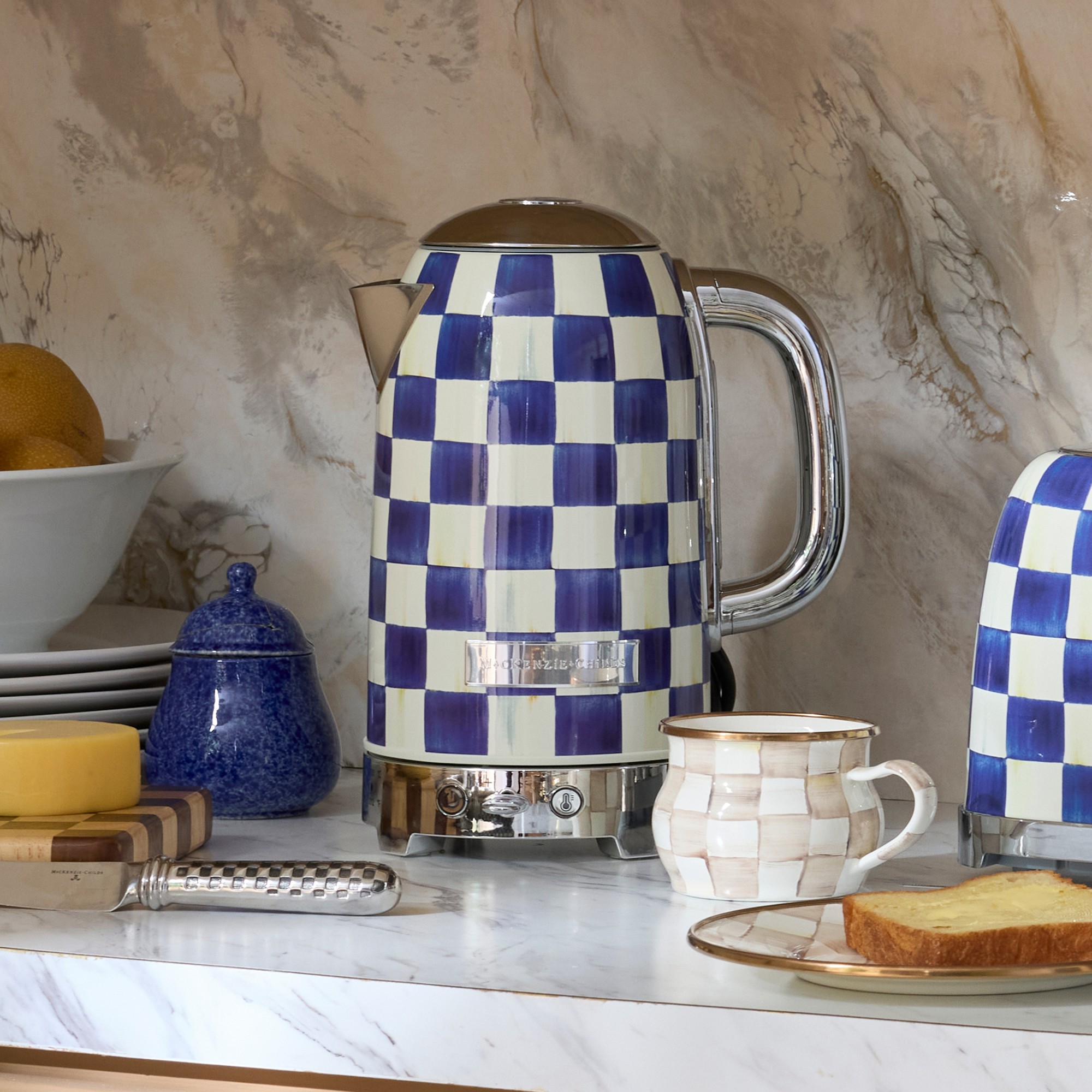 MacKenzie-Childs Royal Check Electric Kettle Sansujyuku sansujyuku.com