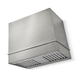 La Cornue CornuFé 90 Loge Hood, 36x30, Stainless Steel with Satin Chrome