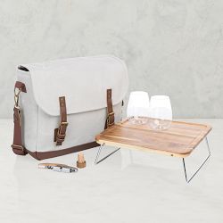 Adventure Wine Tote, Off-White