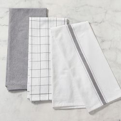 Le Creuset Kitchen Towels, Set of 3, Charbon