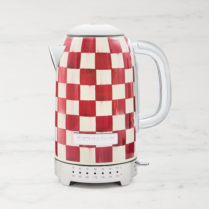 MacKenzie-Childs Courtly Check Electric Kettle | Williams Sonoma