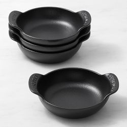 Le Creuset Gourmand Enameled Cast Iron Braiser 4-Piece Set, 1/3-Qt., Matte Black