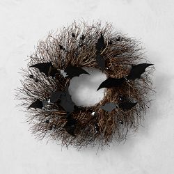 Spooky Halloween Bat Wreath