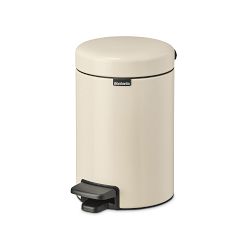 Brabantia newIcon Step On Trash Can, 3L Soft Beige