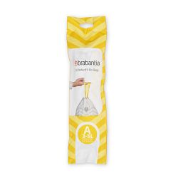 Brabantia PerfectFit Trash Bags, Code A Trash Bags White