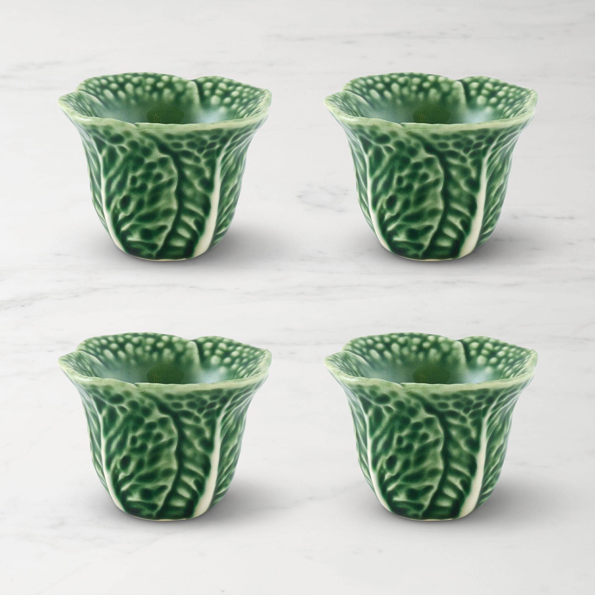 Bordallo Pinheiro Cabbage Egg Cups, Set of 4 Simolary simolary.com