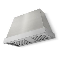 La Cornue CornuFé 110 Euclid Hood, 44x30, Stainless Steel with Satin Chrome