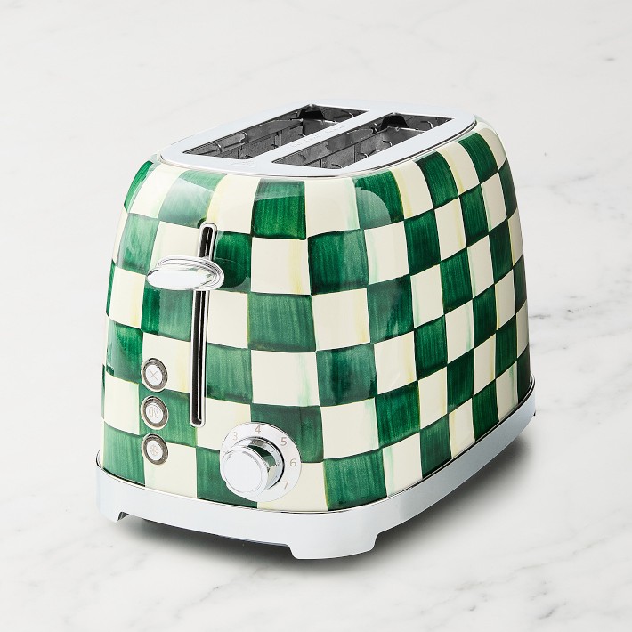 MacKenzie-Childs Emerald Check 2-Slice Toaster | Williams Sonoma
