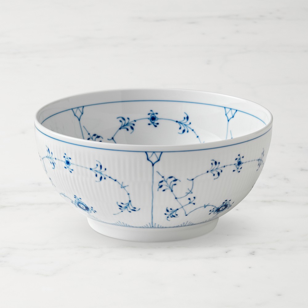 Royal Copenhagen Blue Fluted Serving Bowl by Williams Sonoma Home