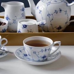 Royal Copenhagen Blue Fluted Cup &amp; Saucer