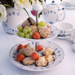 Royal Copenhagen Blue Fluted Tiered Stand