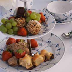 Royal Copenhagen Blue Fluted Tiered Stand