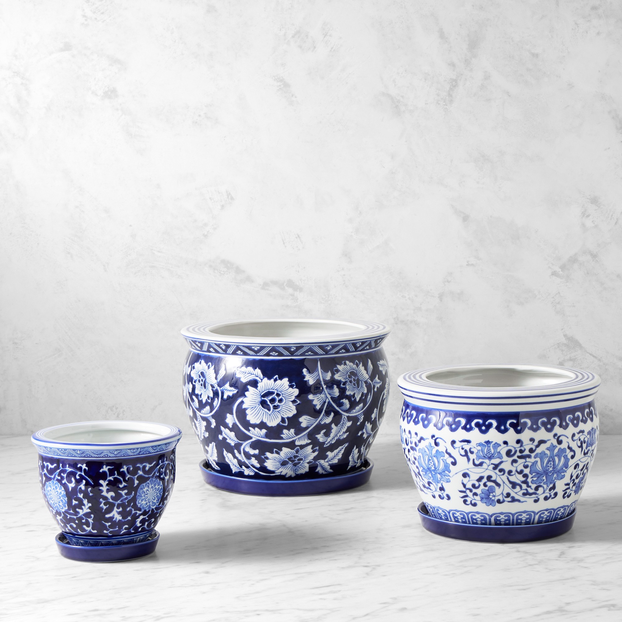 Chinoiserie Planter House Plant Set Sansujyuku sansujyuku.com