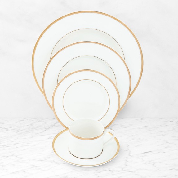 Pickard Signature Monogram Dinnerware Set - Gold | Williams Sonoma