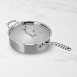 Le Creuset Essential Stainless-Steel Saute Pan, 4 1/2-Qt