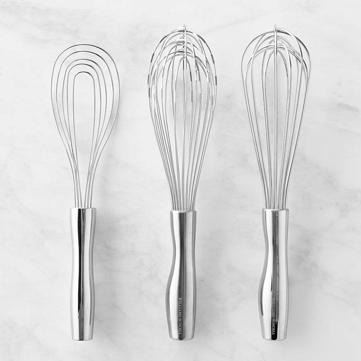 Williams Sonoma Signature Stainless Steel Whisks, Set of 3